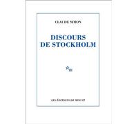 Discours de Stockholm - Claude Simon - Minuit - Livre