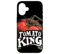 Discours drôle de Tomate pour Roi et tomates Coque pour iPhone 16