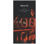 Olivier Py – Discours du nouveau directeur de l'Odéon (interrompu par quelques masques) – Broché