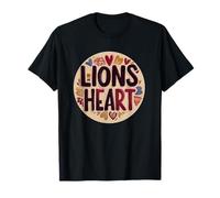 Discours en Forme de cœur de Jolis Lions pour Adultes et Enfants T-Shirt
