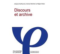 Discours et archive