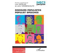 Discours populistes Populist speeches - Loïc Nicolas - L'harmattan - broché - Revue