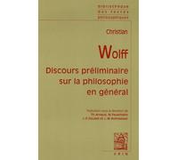 Discours Préliminaire Sur La Philosophie En Général