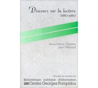 Discours sur la lecture, 1880-1980