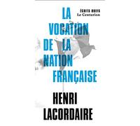 Discours sur la vocation de la nation française