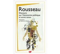 Discours sur l'économie politique et autres textes - Jean-Jacques Rousseau - Flammarion - broché - Essai