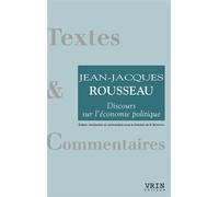 Discours sur l'économie politique - Jean-Jacques Rousseau - Vrin - broché - Essai
