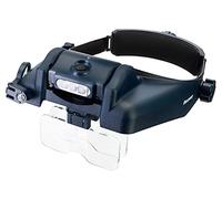Discovery Crafts DHD 40 Head Magnifier with LED Light, Headband and 5 Interchangeable Lenses - 1x, 1.5X, 2X, 2.5X, 3.5X, 8X