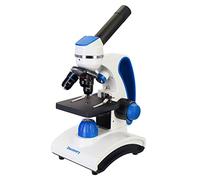 Discovery Pico Gravity Portable Educational Metal Microscope for Beginners and Kids with Colorful Book in Italian, Blue