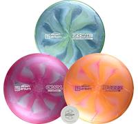 Discraft Lot de 3 disques de golf en titane de qualité supérieure avec Ti Buzzz, Ti Cicada et Ti Zone (173 g-177 g) + capuchon à pression exclusif