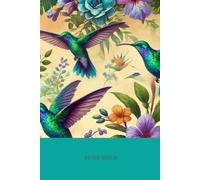 Discreet and Secure Password Book, 6x9 inches, 100 Pages: Alphabetical Internet Address & Password Logbook - Remember - Hummingbirds