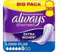 Discreet Long Plus Lot De 20 Serviettes Hygiéniques D'incontinence Pour Femme.[W291]