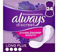 Discreet Long Plus Lot De 24 Serviettes Hygiéniques D'incontinence Pour Femme Protection Forte Que Vous Ne Sentirez À Peine