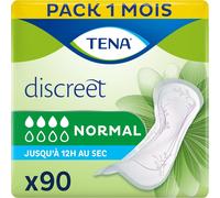 Discreet Normal-Serviettes Incontinence Femme-Post-Accouchement-Protections Absorbantes Pour Fuites Urinaires Modérées-90 Serviettes (Pack 1 Mois).[W3]