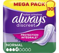 Discreet Serviettes Pour Fuites Urinaires Femmes Normal 30 Serviettes Protection Intégrale*. Discrétion Incroyable.[W13]