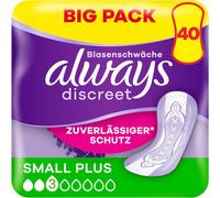 Discreet Small Plus Lot De 40 Serviettes D'incontinence Pour Femme Protection Complète Incroyable Discrétion.[W89]