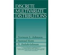 Discrete Multivariate Distributions by Balakrishnan Narayanaswamy McMaster University Hamilton Ontario Canada Hardcover Book Johnson, Norman L., Johnson, Rex JR. (Auteur)