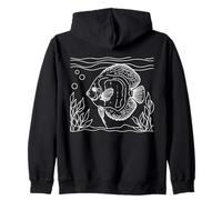Discus Linéaire Aquariophile Sweat à Capuche