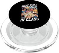 Discussion de Groupe Passage de Notes en Classe Humour rétro PopSockets PopGrip pour MagSafe