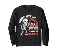 Discuter avec moi est inutile, je savais que je me trompais Funny Skull Manche Longue