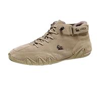 Diseguale Soldes Confortables Antidérapant pour Femme et Homme Pieds Nus en Cuir Véritable Chaussures de Plein Air Chaussures d'Hiver Doublées Chaudes, Chaussures de Randonnée Pieds Nus, Bottes