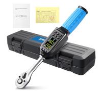 DISEN Jeu de clés dynamométriques numériques de 0,95 cm, 5-135 N.m avec précision ± 2 %, 8 préréglages et 500 mémoire, 5 unités, alertes LED/buzzer, modes Track & Peak pour réparation de voiture et