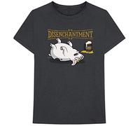 Disenchantment - T-Shirt # S Unisex Grey # Pig [Import]