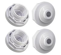 Disenparts SP1023 Lot de 2 raccords de retour d'entrée de piscine SP1419D 1-1/2 avec écrou de verrouillage et joint compatible avec piscine hors sol Hayward ouverture 3/4 et filetage MIP 1-1/2