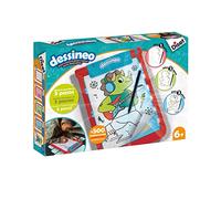 Diset Dessineo 60198 Jouet éducatif pour apprendre à dessiner des personnages pour enfants à partir de 6 ans Rouge
