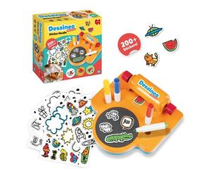Diset Dessineo Stickers Studio Jeu éducatif pour fabriquer des Autocollants pour Enfants à partir de 4 Ans