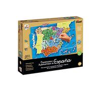 Diset Puzzle éducatif Provinces et Autonomie d'Espagne 137 pièces Multicolore