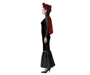 Disfraz Halloween Vampire Femme Noir Robe Cape Polyester Adulte M-L