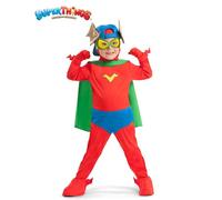 Viving Costumes Kid Fury Mask Cap Fakers Costume Rouge 4-5 Years