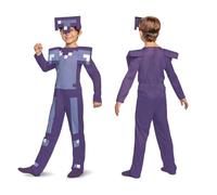 Disguise 108819K-15L ENCHANTED ARMOR Combinaison classique Minecraft Habillage et accessoires, violet, 7-8 ans