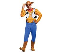 Disguise 13579D Costume Toy Story Woody pour homme, motif dessin animé, jaune/noir/blanc/marron, taille XL