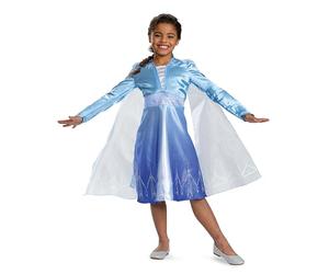 Disguise 157019L-EU Déguisement Elsa Traveling classique pour 100e anniversaire Taille S (5-6)