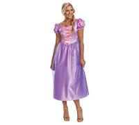 DISGUISE 158349B-EU Déguisement de princesse Disney Raiponce Basic Plus pour adulte, femme, multicolore, taille M