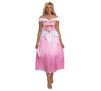 DISGUISE 158379B-EU Déguisement de princesse Aurora Basic Plus pour adulte, femme, multicolore, taille M