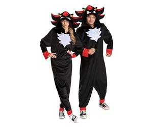 DISGUISE 162059SM-20L SHADOW MOVIE ADULTE - Déguisement Sonic unisexe et accessoires, noir
