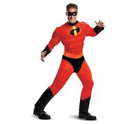 DISGUISE 66844C Costume de Mr Incredible Classique Muscle Adulte Taille Disney, Homme, Rouge, XXL