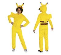 DISGUISE 94703G-EU-V2 Pikachu Classic Jumpsuit Déguisement Mixte Enfant 1, 10-12 ans