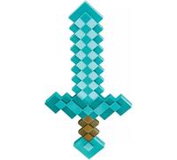 Disguise Accessoire Épée En Diamant Minecraft, Sous Licence Officielle, Épée-Jouet De 20", Inspirée De L'épée De Steve, Idéale Pour Le Jeu De Rôle Pour Combattre Les Creepers, Design Pixelisé, Taille