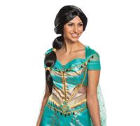 Disguise Aladdin Live Action Jasmine Perruque adulte standard, cheveux humains, 12,7 x 1,8 cm