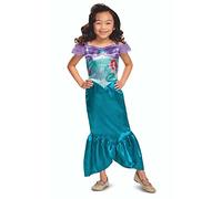 Disney Officiel Déguisement Ariel Sirène, Robe Princesse Enfant, Costume Carnaval Mardi Gras, 5-6 Ans