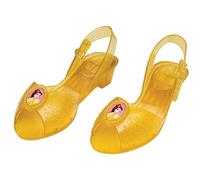 Disney Princesses - Chaussures Enfant Belle Jaunes Accessoire de Costume Princesse - Taille M (11-12 Ans) - Sous Licence Officielle - Chaussures Déguisement Fille pour Halloween et Carnaval