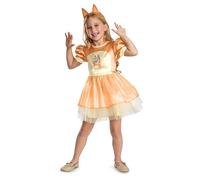 Disguise Bingo Skirt Costume for Kids, Official Bluey Character Outfit with Dress and Headband, Toddler Size Small (3T-4T)