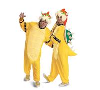 Disguise Costume Bowser Super Mario pour adulte, combinaison officielle Nintendo Bowser à capuche, taille (XS/S)