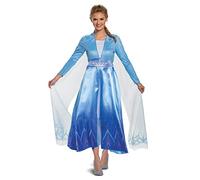 Disguise Women's Disney Elsa Frozen 2 Deluxe Adult Costume, Blue, Medium