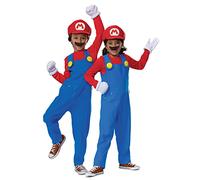 Disguise Costume de carnaval Super Mario 2W1, rouge, 109-126 cm, 4-6 ans
