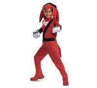 DISGUISE Costume de Knuckles, costume de carnaval Sonic Deluxe 7-8 ans